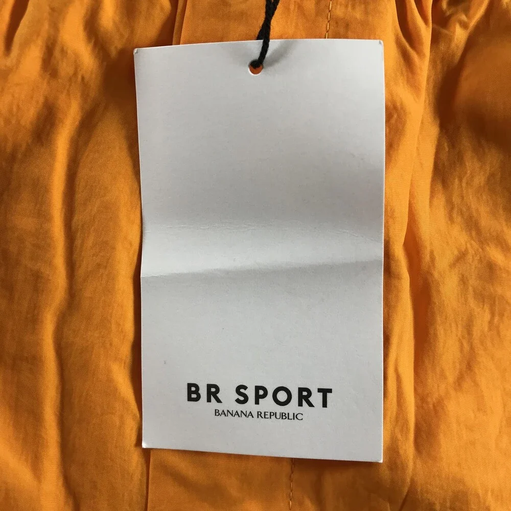 BR Sport Banana Republic Shorts Mens XS Orange Packable Wind Water Resistant